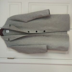 GAP GREY WOOL PEACOAT XS